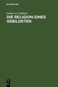 Die Religion eines Gebildeten_cover