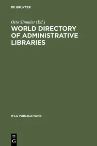 World directory of administrative libraries_cover