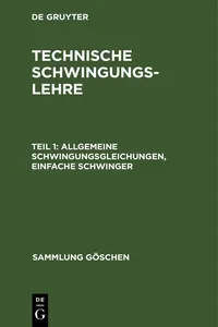 Allgemeine Schwingungsgleichungen, einfache Schwinger_cover