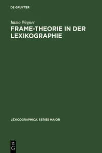 Frame-Theorie in der Lexikographie_cover