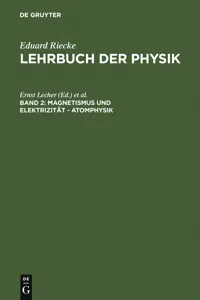 Magnetismus und Elektrizität - Atomphysik_cover