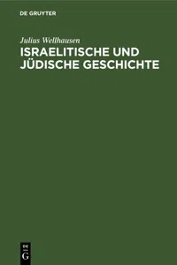 Israelitische und jüdische Geschichte_cover