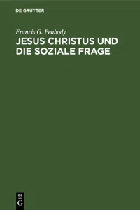 Jesus Christus und die soziale Frage_cover