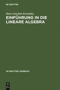 Einführung in die lineare Algebra_cover