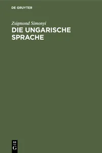 Die ungarische Sprache_cover