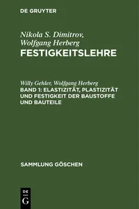 Elastizität, Plastizität und Festigkeit der Baustoffe und Bauteile_cover