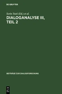 Dialoganalyse III, Teil 2_cover