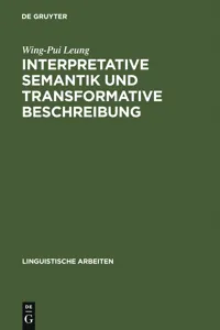 Interpretative Semantik und transformative Beschreibung_cover