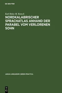 Nordkalabrischer Sprachatlas anhand der Parabel vom verlorenen Sohn_cover