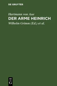 Der arme Heinrich_cover