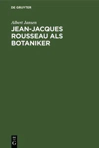 Jean-Jacques Rousseau als Botaniker_cover