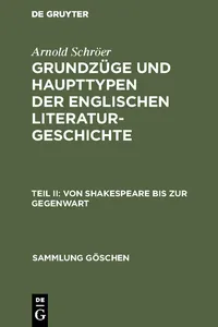 Von Shakespeare bis zur Gegenwart_cover