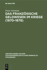 Das französische Geldwesen im Kriege_cover