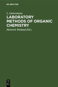 Laboratory Methods of Organic Chemistry_cover