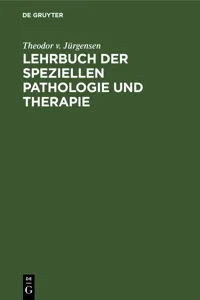 Lehrbuch der speziellen Pathologie und Therapie_cover