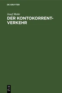 Der Kontokorrentverkehr_cover