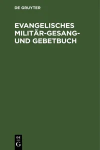 Evangelisches Militär-Gesang- und Gebetbuch_cover