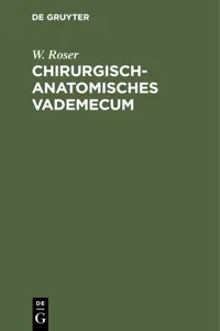 Chirurgisch-Anatomisches Vademecum_cover