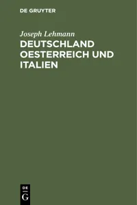 Deutschland Oesterreich und Italien_cover