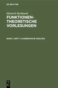 Algebraische Analysis_cover