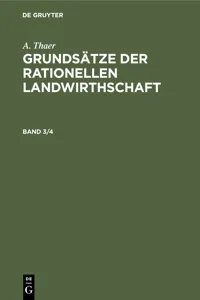 A. Thaer: Grundsätze der rationellen Landwirthschaft. Band 3/4_cover