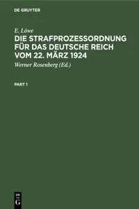 Die Strafprozeßordnung für das Deutsche Reich vom 22. März 1924_cover