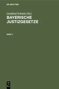 Bayerische Justizgesetze_cover