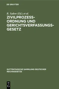 Zivilprozessordnung und Gerichtsverfassungsgesetz_cover