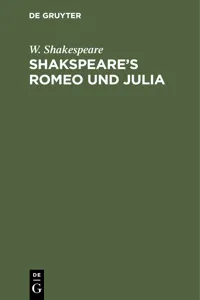 Shakspeare's Romeo und Julia_cover