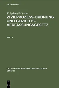 Zivilprozeßordnung und Gerichtsverfassungsgesetz_cover