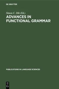 Advances in Functional Grammar_cover