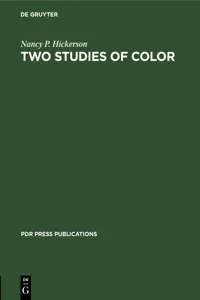 Two Studies of Color_cover