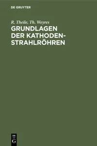 Grundlagen der Kathodenstrahlröhren_cover