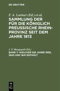 Welcher die Jahre 1839, 1840 und 1841 enthält_cover