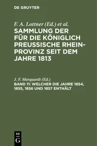 Welcher die Jahre 1854, 1855, 1856 und 1857 enthält_cover