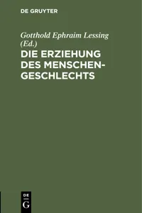 Die Erziehung des Menschengeschlechts_cover