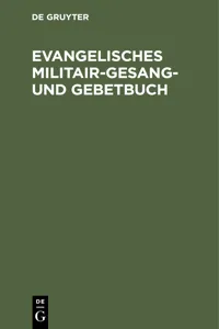 Evangelisches Militair-Gesang- und Gebetbuch_cover