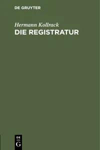 Die Registratur_cover