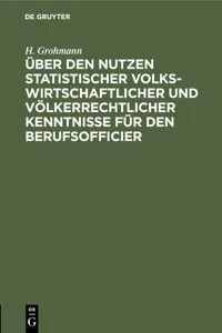 Über den Nutzen statistischer volkswirtschaftlicher und völkerrechtlicher Kenntnisse für den Berufsofficier_cover