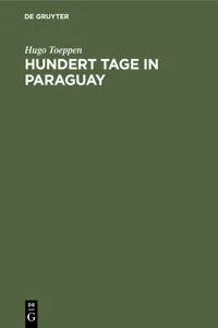 Hundert Tage in Paraguay_cover