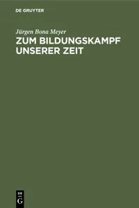 Zum Bildungskampf unserer Zeit_cover