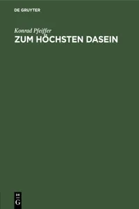 Zum Höchsten Dasein_cover