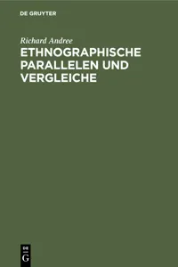 Ethnographische Parallelen und Vergleiche_cover