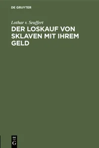 Der Loskauf von Sklaven mit Ihrem Geld_cover