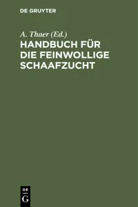 Handbuch für die feinwollige Schaafzucht_cover