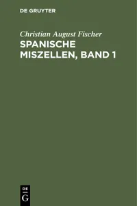 Spanische Miszellen, Band 1_cover