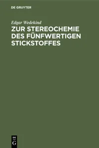 Zur Stereochemie des fünfwertigen Stickstoffes_cover