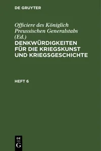 Denkwürdigkeiten für die Kriegskunst und Kriegsgeschichte. Heft 6_cover