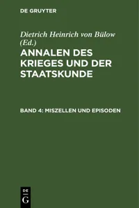 Annalen des Krieges und der Staatskunde. Band 4_cover