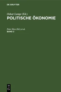 Politische Ökonomie. Band 2_cover